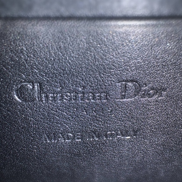 Lady Dior Call'in Dior Phone Holder Crossbody Black Patent Cannage Calfskin phon - Picture 12 of 13